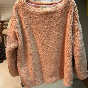 Madewell Women's Soft Pink Crew Neck Sweater
